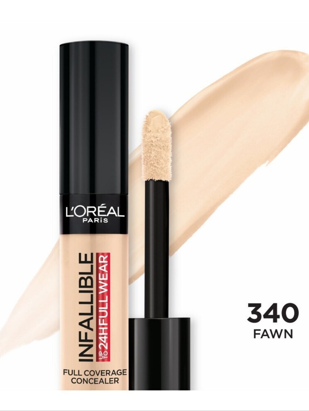 L'oreal Paris Infallible Full Wear Concealer - Waterproof, 340 Fawn